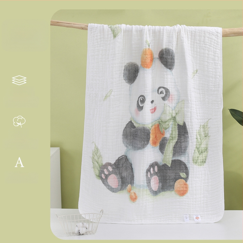 Stamens памучна бебешка хавлия за баня с мультяшен дизайн (280 g, клас А)