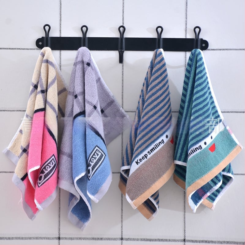 Bērnu sejas dvielis no 100% kokvilnas, jacquard audums, 32s diegi, svars 50-80 g