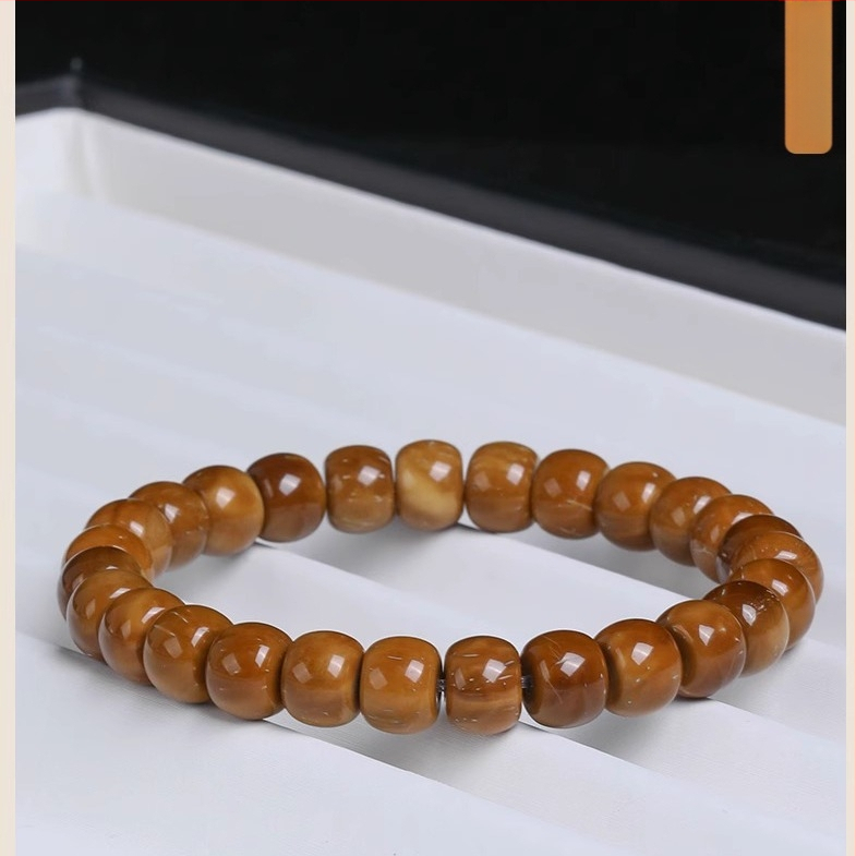 Bodhi karolių apyrankė — Cook medžiaga, rankų darbas, unisex, Kinų stiliaus, širdies/ bangos/ geometrinės formos, literatūros retro, vasara 2024