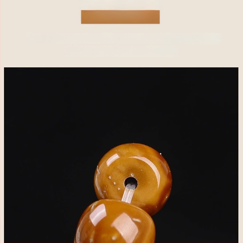 Bodhi karolių apyrankė — Cook medžiaga, rankų darbas, unisex, Kinų stiliaus, širdies/ bangos/ geometrinės formos, literatūros retro, vasara 2024