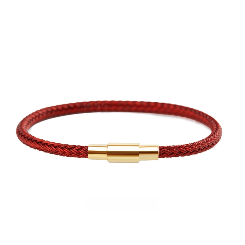 Unisex apyrankė iš virvelės – rankų mezgimo, tinkama karoliukams įsiūti, asmeninė tendencija, pavasaris 2024