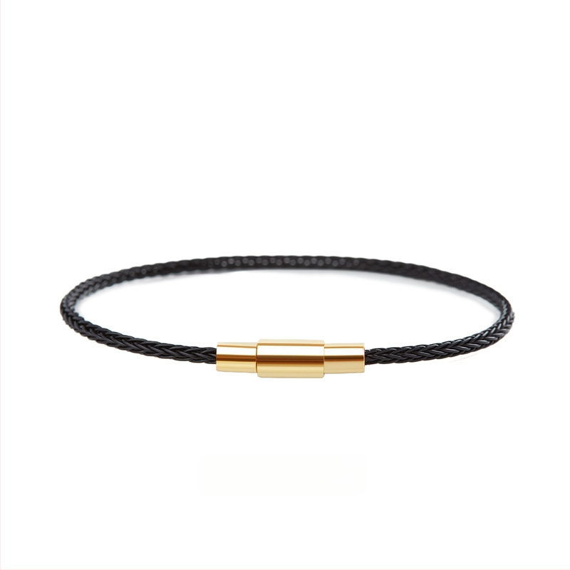 Unisex apyrankė iš virvelės – rankų mezgimo, tinkama karoliukams įsiūti, asmeninė tendencija, pavasaris 2024