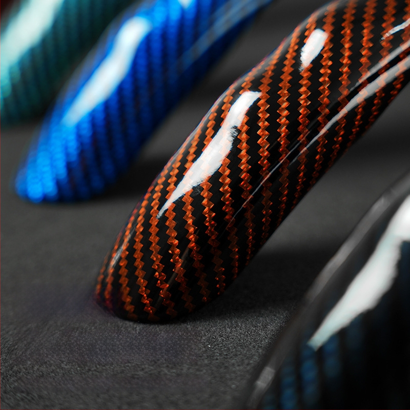 Changyi калъф за волан за автомобил с карбонова текстура, универсално пасване, за всички сезони