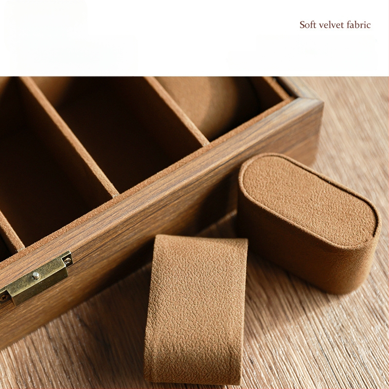 Cutie pentru ceasuri din lemn, stil chinezesc, textură lemn, corp solid