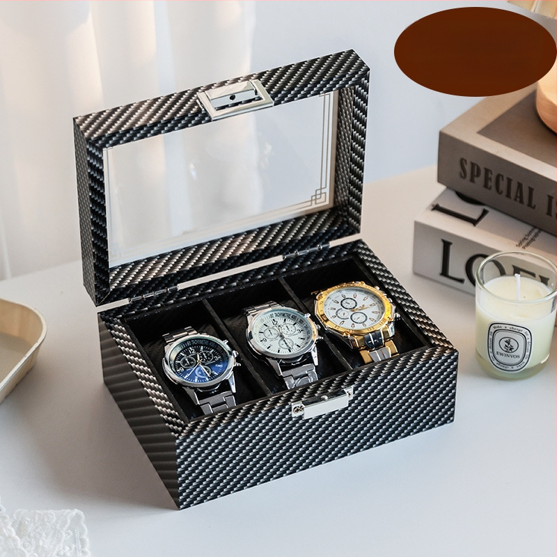 Cutie pentru ceasuri din lemn, stil chinezesc, textură lemn, corp solid