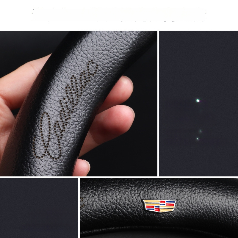 Κάλυμμα τιμονιού Cadillac XT5 XT4 XT6 - Γνήσιο δέρμα, Αθλητικό στυλ, Για όλες τις εποχές, Εγκατάσταση σε ειδικό αυτοκίνητο