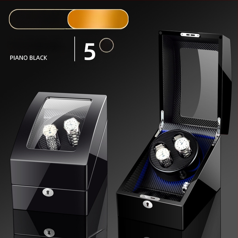 Automaatne kellavõttja - MDF-konstruktsioon, klaveri viimistlus, mudel 2+3, kinkepakk/ehete pakkimine, FA Tiya