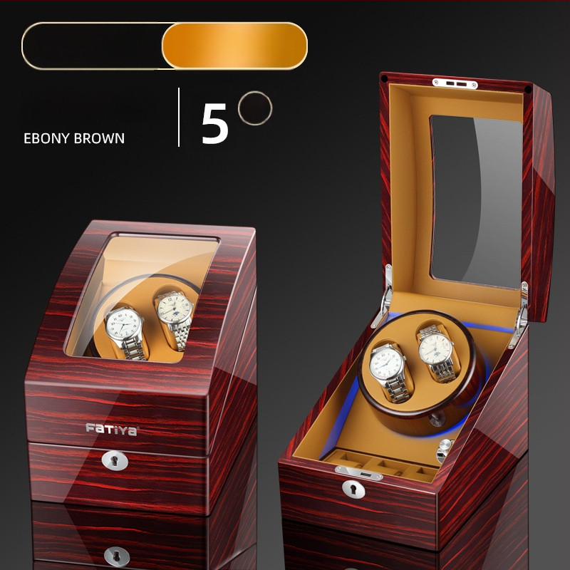 Automaatne kellavõttja - MDF-konstruktsioon, klaveri viimistlus, mudel 2+3, kinkepakk/ehete pakkimine, FA Tiya