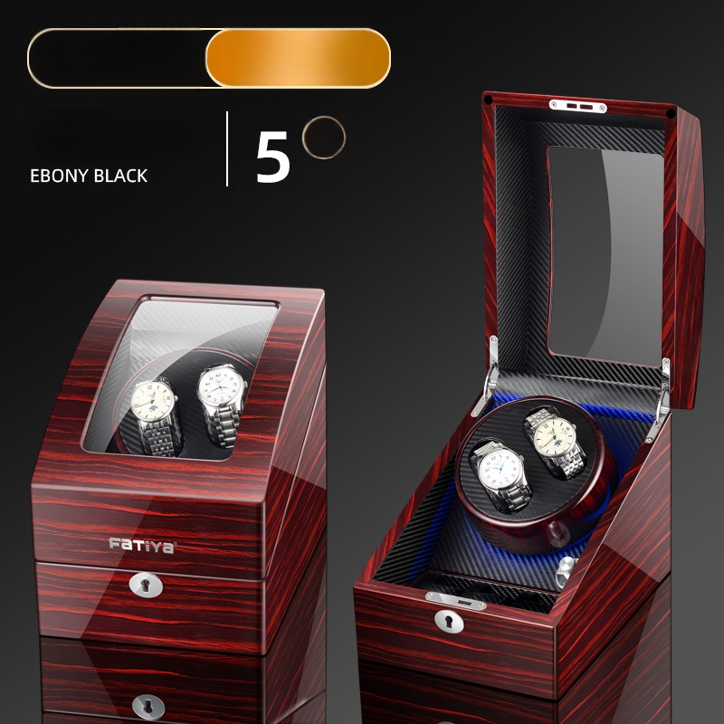 Automaatne kellavõttja - MDF-konstruktsioon, klaveri viimistlus, mudel 2+3, kinkepakk/ehete pakkimine, FA Tiya