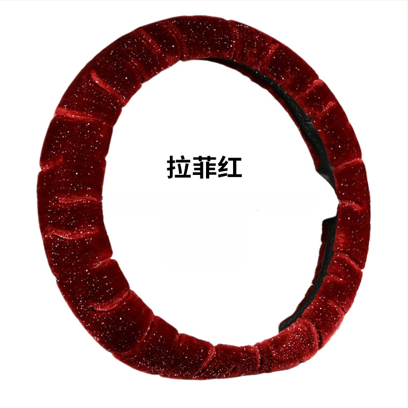 Κάλυμμα τιμονιού – χειμερινό βελούδινο, καθολική εφαρμογή, ραμμένο με μηχανή, Rabbit Mink Velvet, προστασία εσωτερικού αυτοκινήτου για όλες τις εποχές