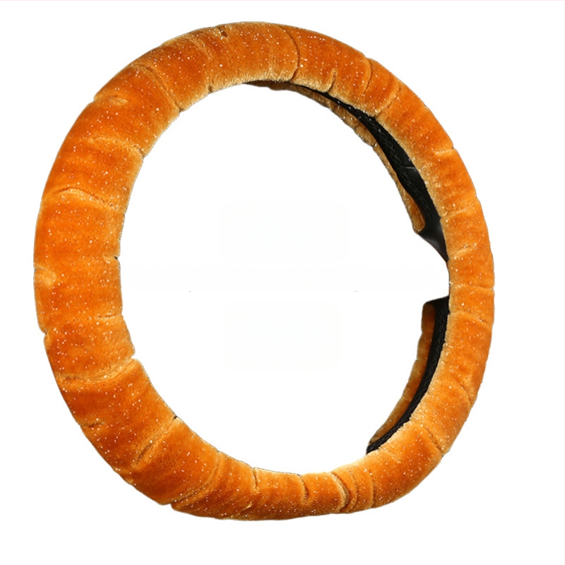 Κάλυμμα τιμονιού – χειμερινό βελούδινο, καθολική εφαρμογή, ραμμένο με μηχανή, Rabbit Mink Velvet, προστασία εσωτερικού αυτοκινήτου για όλες τις εποχές