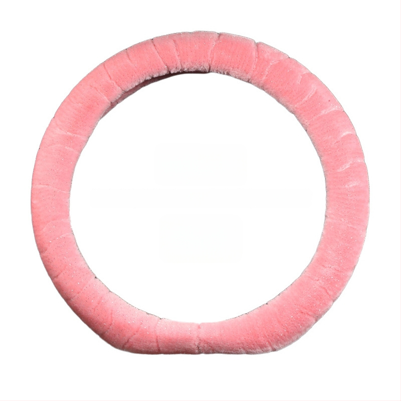 Κάλυμμα τιμονιού – χειμερινό βελούδινο, καθολική εφαρμογή, ραμμένο με μηχανή, Rabbit Mink Velvet, προστασία εσωτερικού αυτοκινήτου για όλες τις εποχές