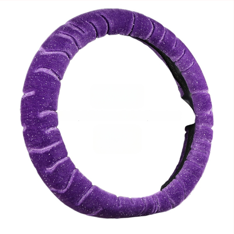 Κάλυμμα τιμονιού – χειμερινό βελούδινο, καθολική εφαρμογή, ραμμένο με μηχανή, Rabbit Mink Velvet, προστασία εσωτερικού αυτοκινήτου για όλες τις εποχές