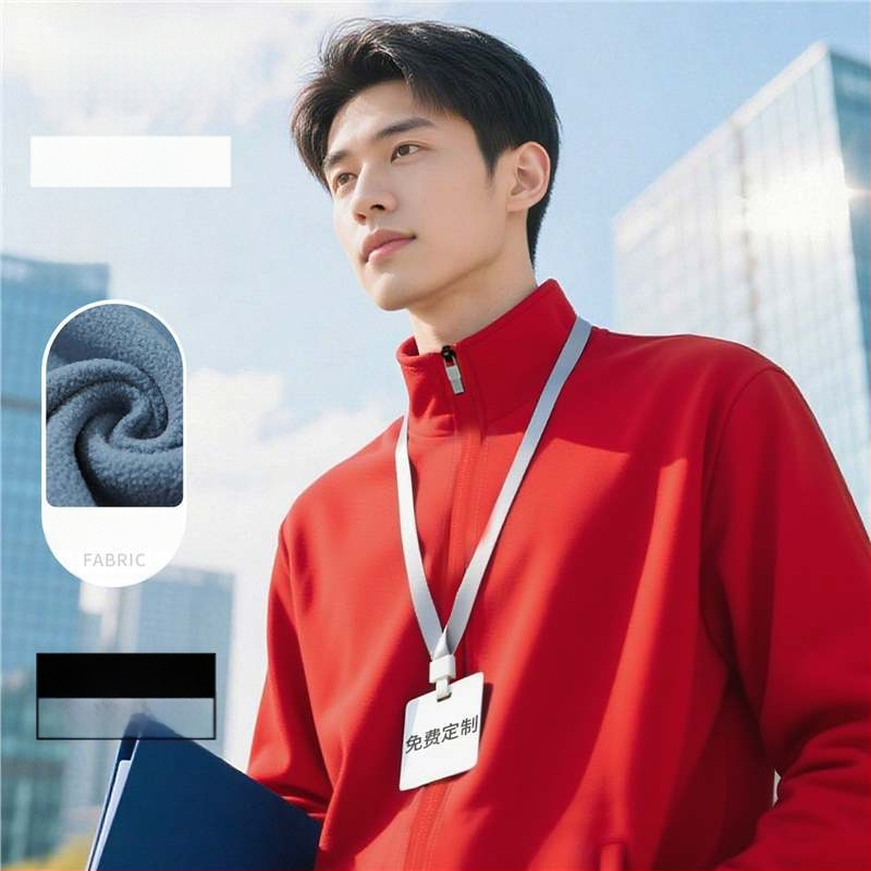 Ανδρικό φούτερ με κουκούλα από καρό ύφασμα, επένδυση φλίς, κεντημένο λογότυπο, φερμουάρ, χειμερινά ενδύματα εργασίας