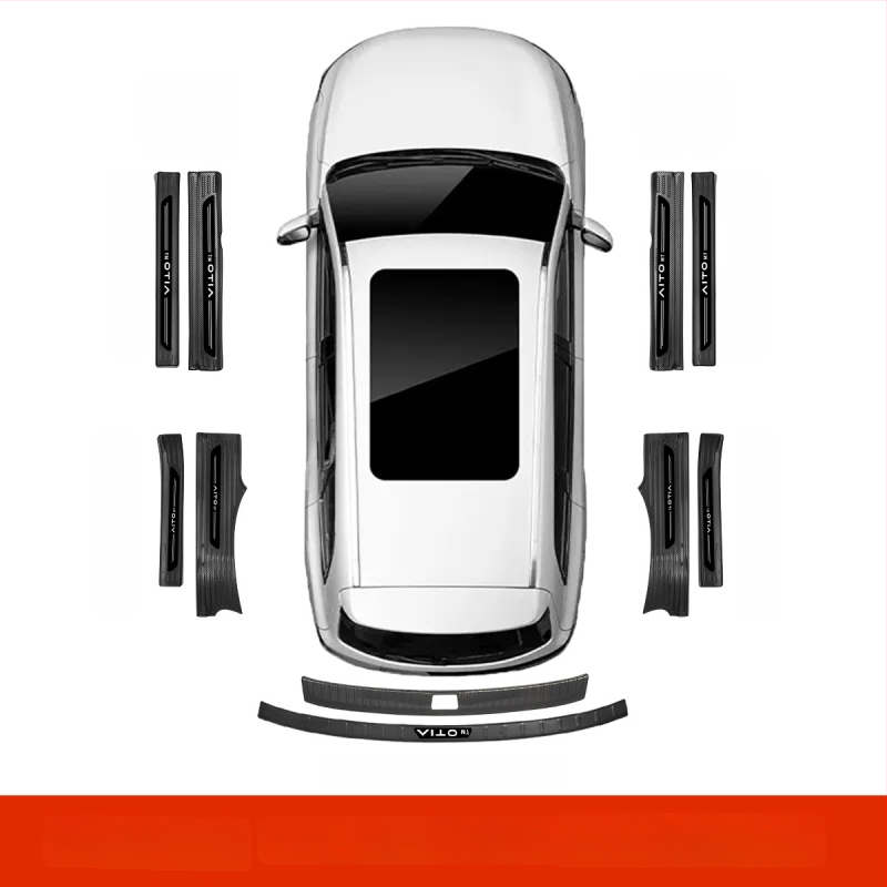 Protecție prag ușă din oțel inoxidabil pentru AITO M7 – Model M7, Brand AITO, Personalizare disponibilă