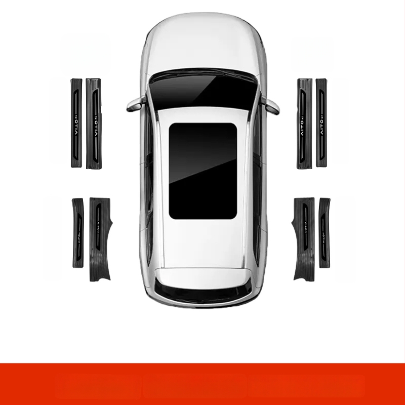 Protecție prag ușă din oțel inoxidabil pentru AITO M7 – Model M7, Brand AITO, Personalizare disponibilă