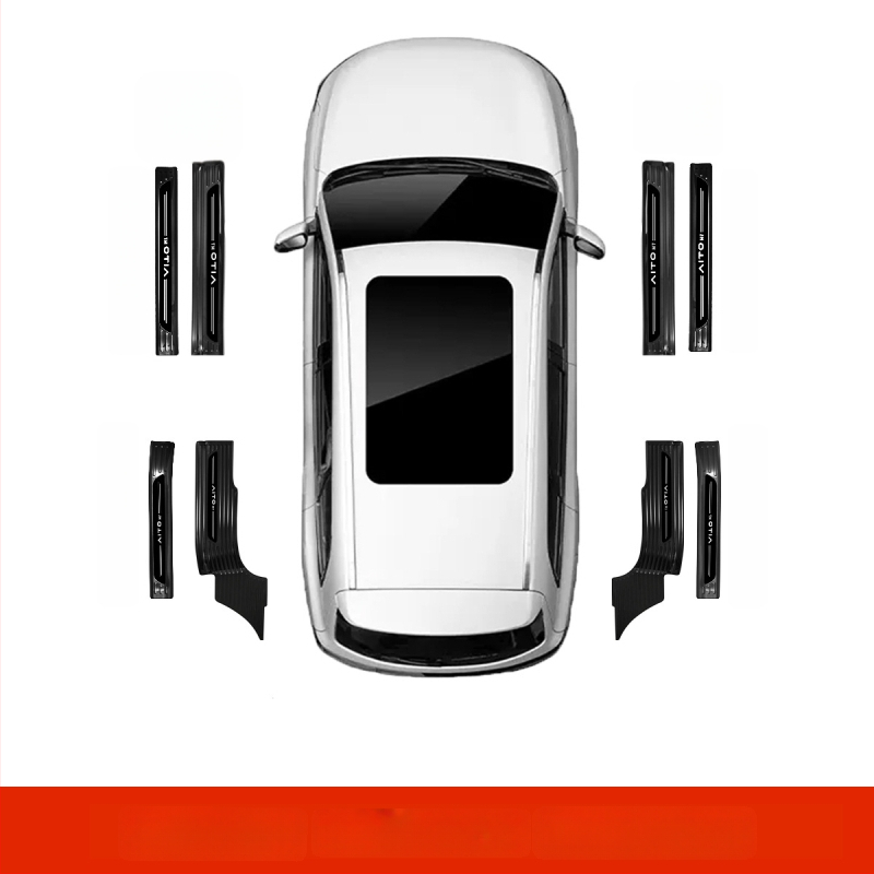 Protecție prag ușă din oțel inoxidabil pentru AITO M7 – Model M7, Brand AITO, Personalizare disponibilă