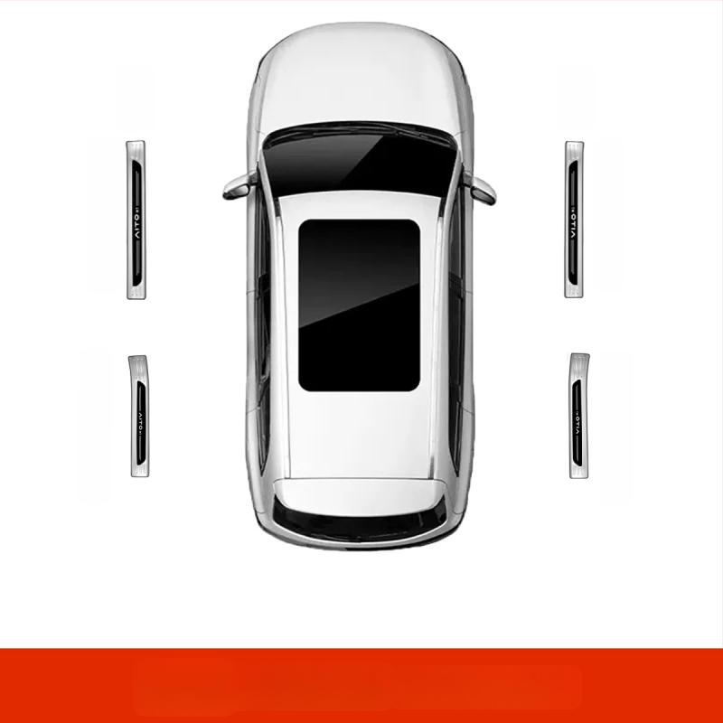 Protecție prag ușă din oțel inoxidabil pentru AITO M7 – Model M7, Brand AITO, Personalizare disponibilă