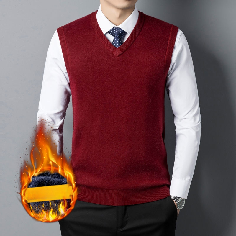 Vīriešu flīsa veste ar pieguļošu siluetu, ziemas 2024 izlaidums, V kakla izgriezums, audums maisījums (65,2% spandeks, 22,6% poliesters, 9,8% akrils, 2,4% vilna)