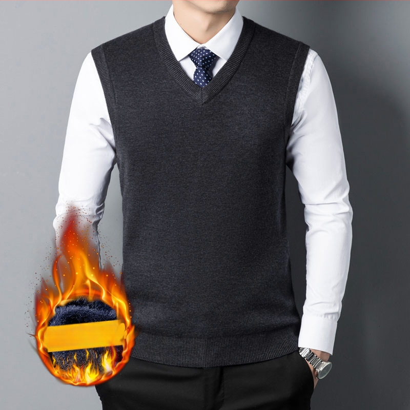 Vīriešu flīsa veste ar pieguļošu siluetu, ziemas 2024 izlaidums, V kakla izgriezums, audums maisījums (65,2% spandeks, 22,6% poliesters, 9,8% akrils, 2,4% vilna)