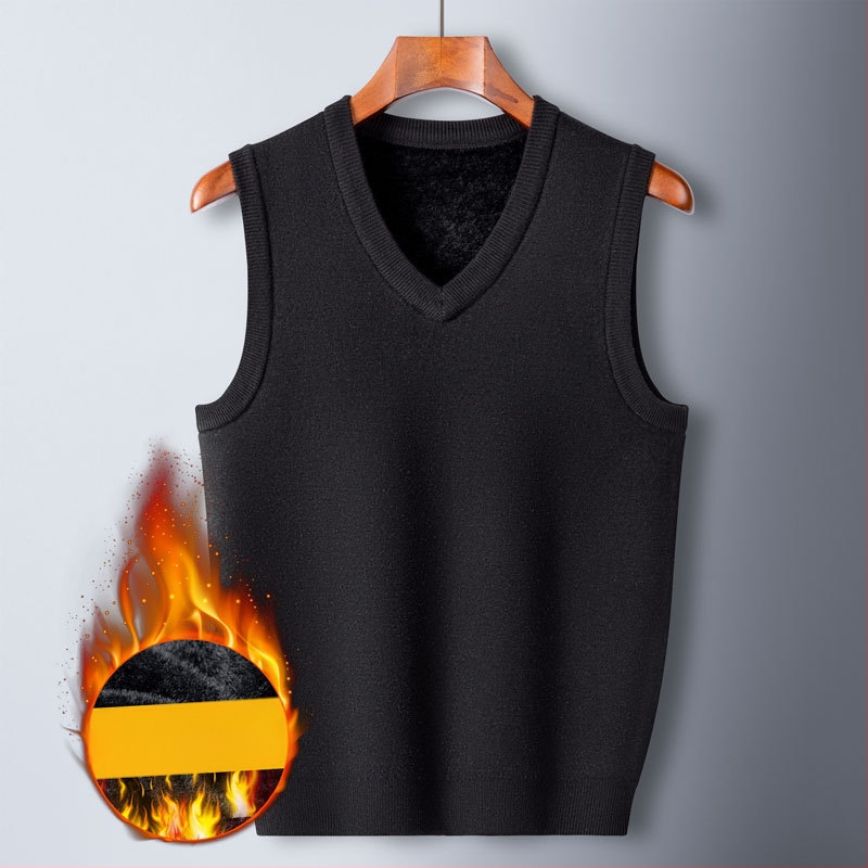 Vīriešu flīsa veste ar pieguļošu siluetu, ziemas 2024 izlaidums, V kakla izgriezums, audums maisījums (65,2% spandeks, 22,6% poliesters, 9,8% akrils, 2,4% vilna)