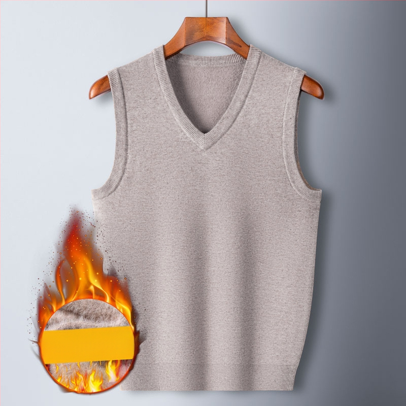 Vīriešu flīsa veste ar pieguļošu siluetu, ziemas 2024 izlaidums, V kakla izgriezums, audums maisījums (65,2% spandeks, 22,6% poliesters, 9,8% akrils, 2,4% vilna)