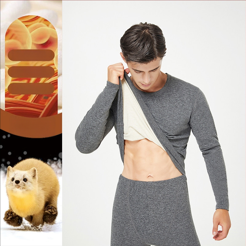 Kašmīra termo apakšveļas komplekts ar minkas velūru, dubultslānis, apaļš kaklaizgriezums, garas piedurknes un bikses, universāls, uztur siltumu un antibakteriālas īpašības.