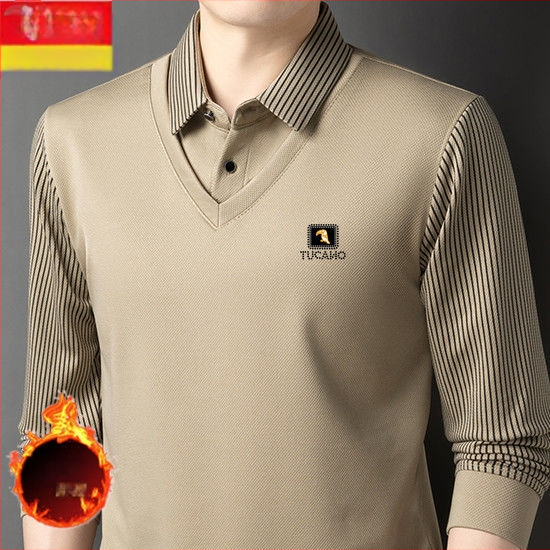 Marškiniai su terminiu flisu pamušalu, laisvas kirpimas, kvadratinė apykaklė, ilgos rankovės