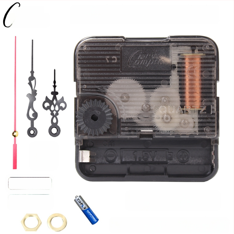 Kvarts seina kellamootor – vaikne töö, sujuv sekundilise liikumisega, plastkorpus