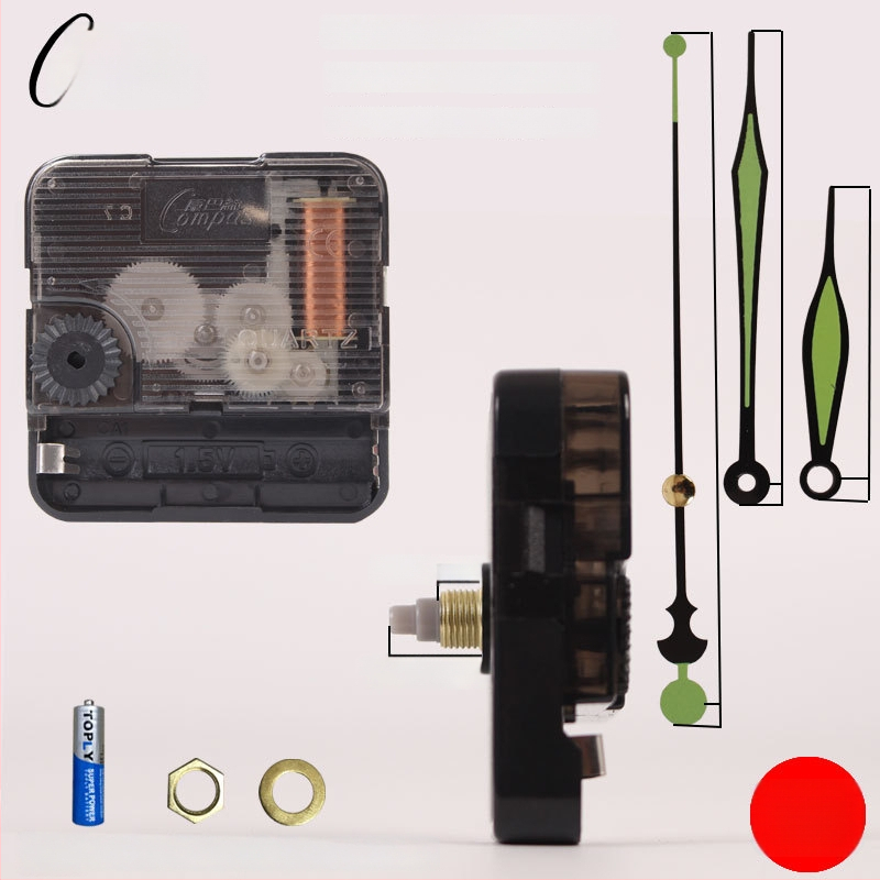 Kvarts seina kellamootor – vaikne töö, sujuv sekundilise liikumisega, plastkorpus