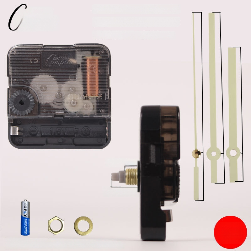 Kvarts seina kellamootor – vaikne töö, sujuv sekundilise liikumisega, plastkorpus