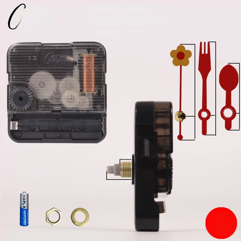 Kvarts seina kellamootor – vaikne töö, sujuv sekundilise liikumisega, plastkorpus
