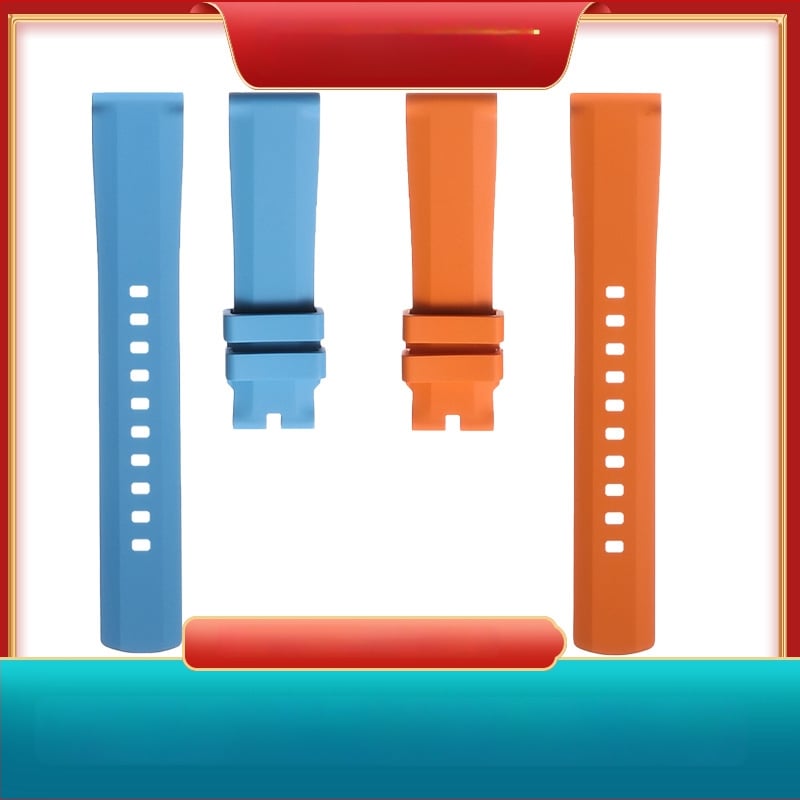 Каишка за часовник Langbowan от флуор-резинова гума — универсална, произход Шенжен, пуск през лятото на 2025 година, стил: многофункционален