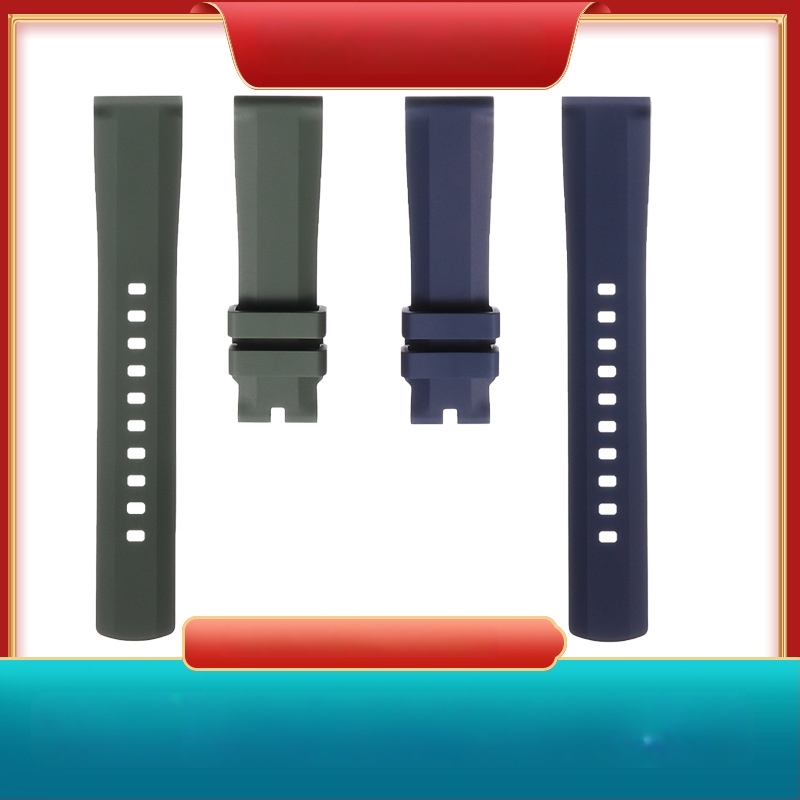 Каишка за часовник Langbowan от флуор-резинова гума — универсална, произход Шенжен, пуск през лятото на 2025 година, стил: многофункционален