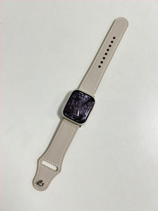 Ремък за Apple Watch Series 7 от естествена кожа, модел Crazy Horse, с заклепки