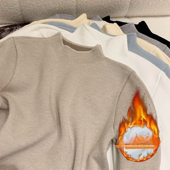 Sievietes kapucētais džemperis no Mink Velvet – ārkārtīgi biezs, garas piedurknes, vienkrāsains adījums