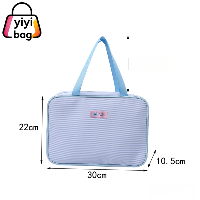 Τσαντάκι καλλυντικών (πολυεστέρας; κλείσιμο με φερμουάρ; αδιάβροχο; διαχωρισμός στεγνώματος-υγρού; επένδυση PU)