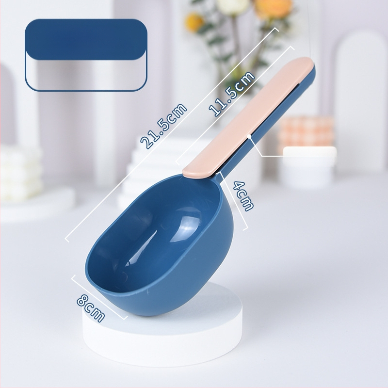 Κουτάλι γάτας φαγητού με κλιπ σφράγισης, μετρητικό, από PP πλαστικό, μάρκα Friendly