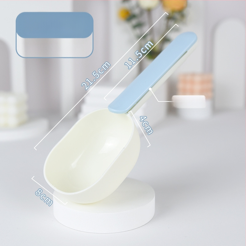 Κουτάλι γάτας φαγητού με κλιπ σφράγισης, μετρητικό, από PP πλαστικό, μάρκα Friendly