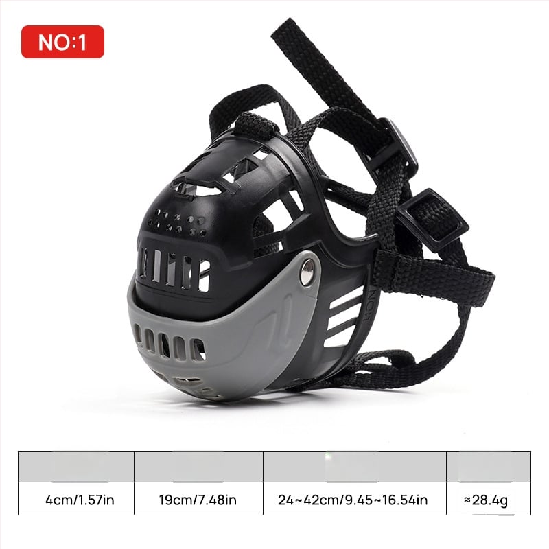 Μάσκα στόματος σκύλου - Αναπνεύσιμη, Αντι-δαγκώματος, Αντι-γάβγισματος, Λειτουργία επεκτάσεως γλώσσας για πόσιμο νερό - Υλικό: Πλαστικό, PE - Μάρκα: Pampering - Συσκευασία: 100 τεμάχια