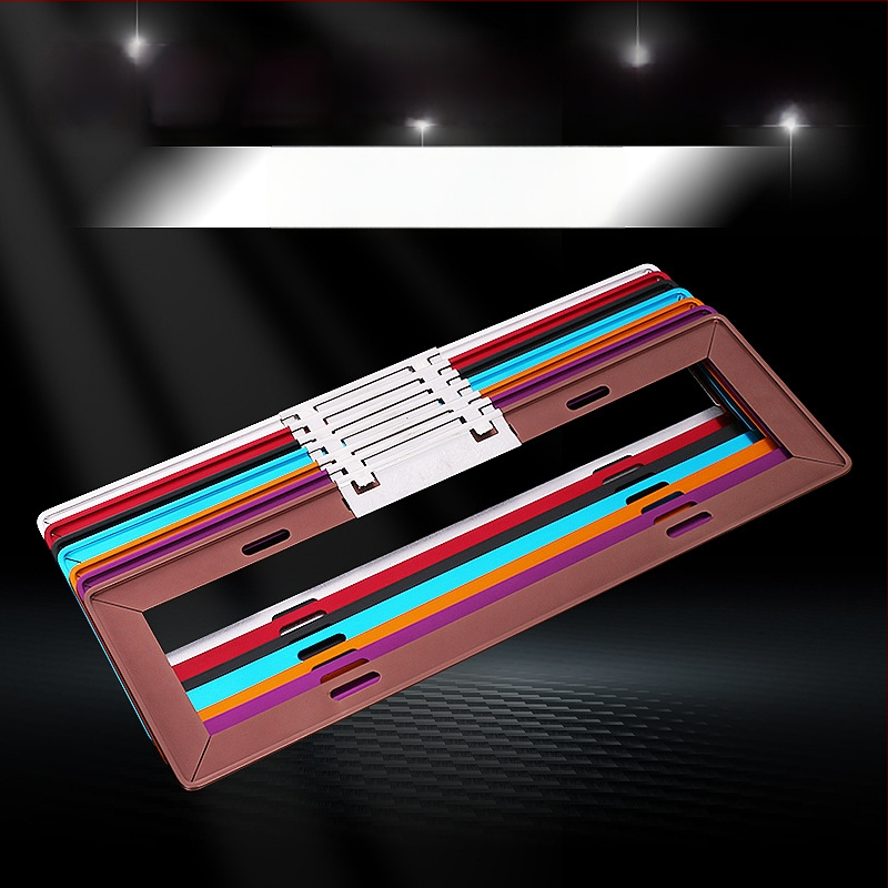 Rombi kujuga magneesiumisulamist numbriraam, mudel lx00, bränd Ji Dingchang, sobib sõidukitele