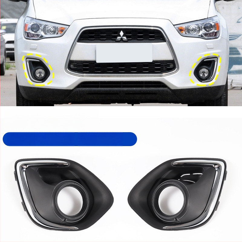 Plastmasas miglas luktas rāmis priekšējā bufera režģa dekoratīvais rāmis Mitsubishi ASX 2013–2015
