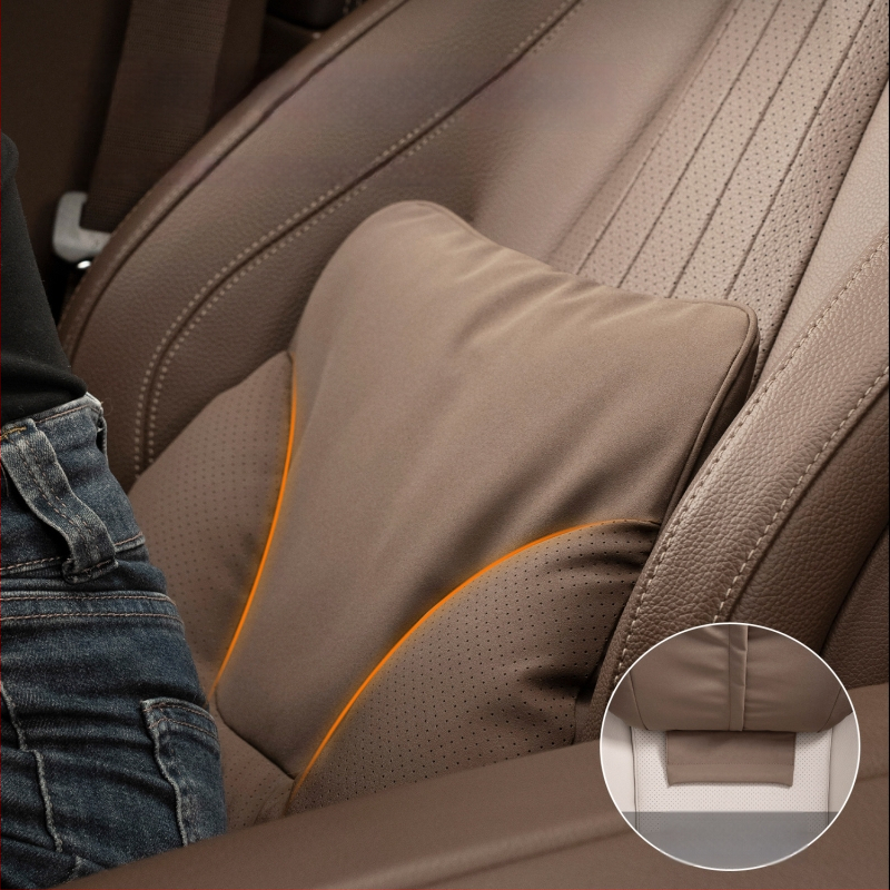 Shannai auto kaela padi – suede väliskate, mäluvahtu täidis, universaalne ühilduvus, kõikidele aastaaegadele