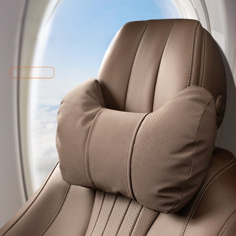 Shannai auto kaela padi – suede väliskate, mäluvahtu täidis, universaalne ühilduvus, kõikidele aastaaegadele