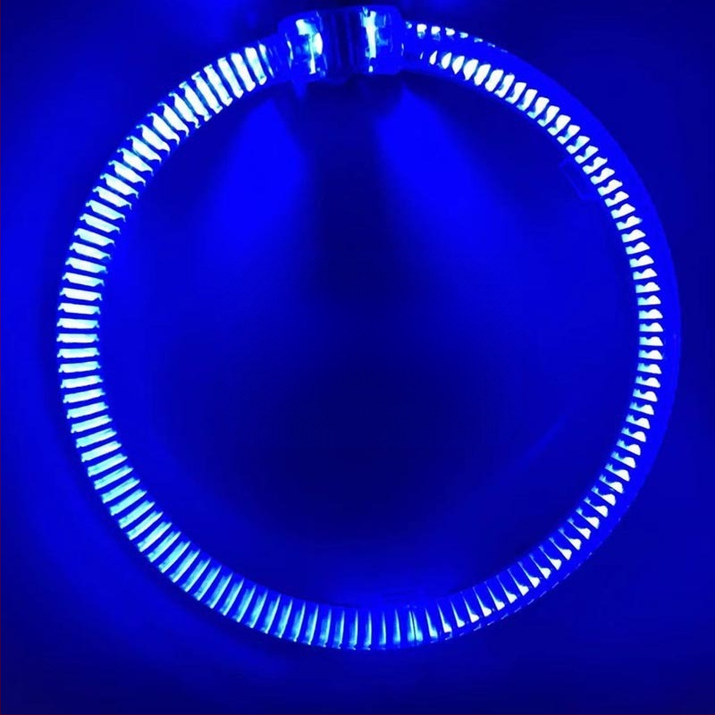 LED фарове с ангелски очи, 2 реда външно задвижване, 12V, 35W, 3000 lm, 30000 h