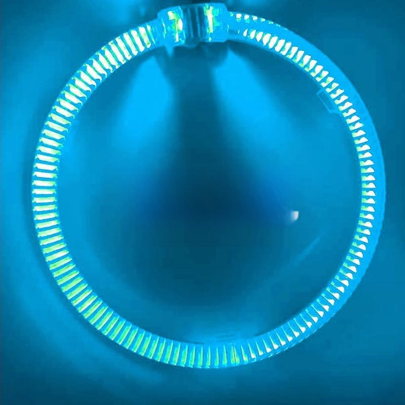 LED фарове с ангелски очи, 2 реда външно задвижване, 12V, 35W, 3000 lm, 30000 h