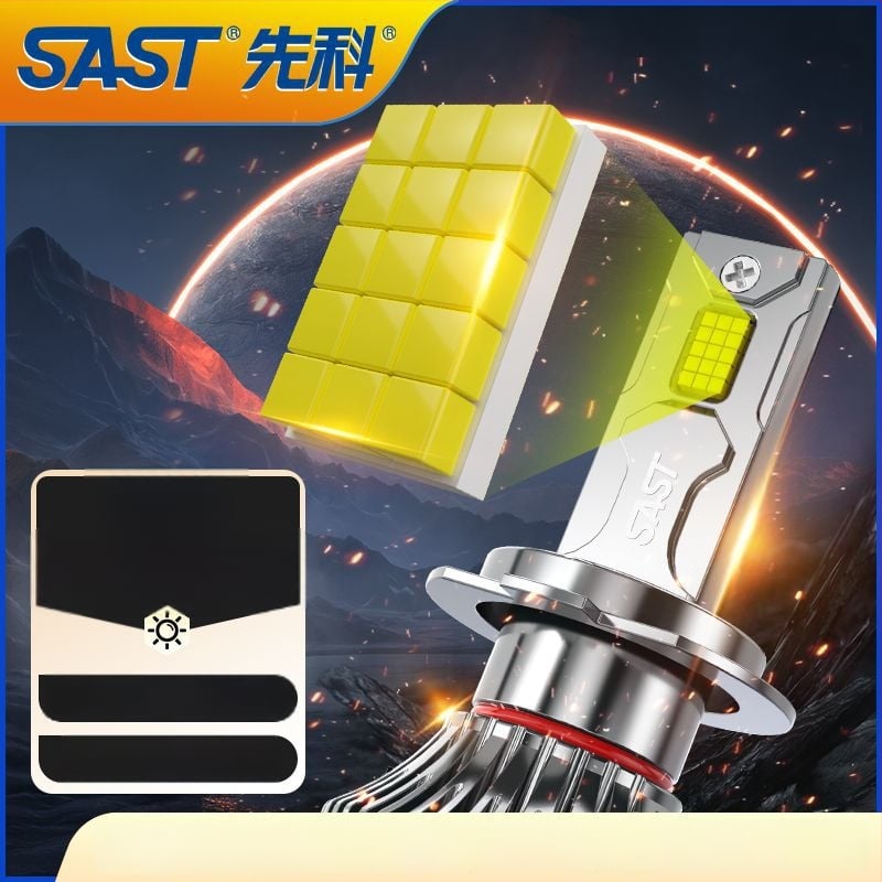 LED фар за автомобил с леща H471, предни къси и дълги светлини, интегриран модул, 90–100W, 12V