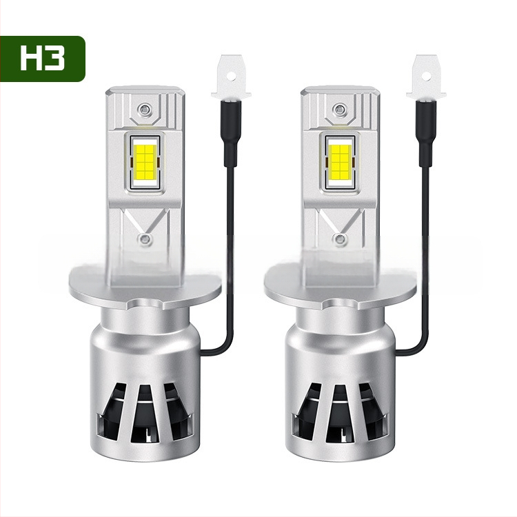 LED priekiniai žibintai 3570, 46W/50W/60W, 12V, IP67, ventiliatoriaus aušinimas