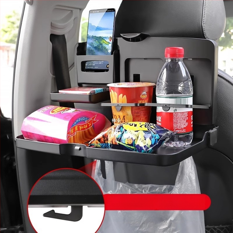 Galinis sulankstomas staliukas automobiliui, plastikinis, daugiafunkcinis, sienos montavimas, universalus