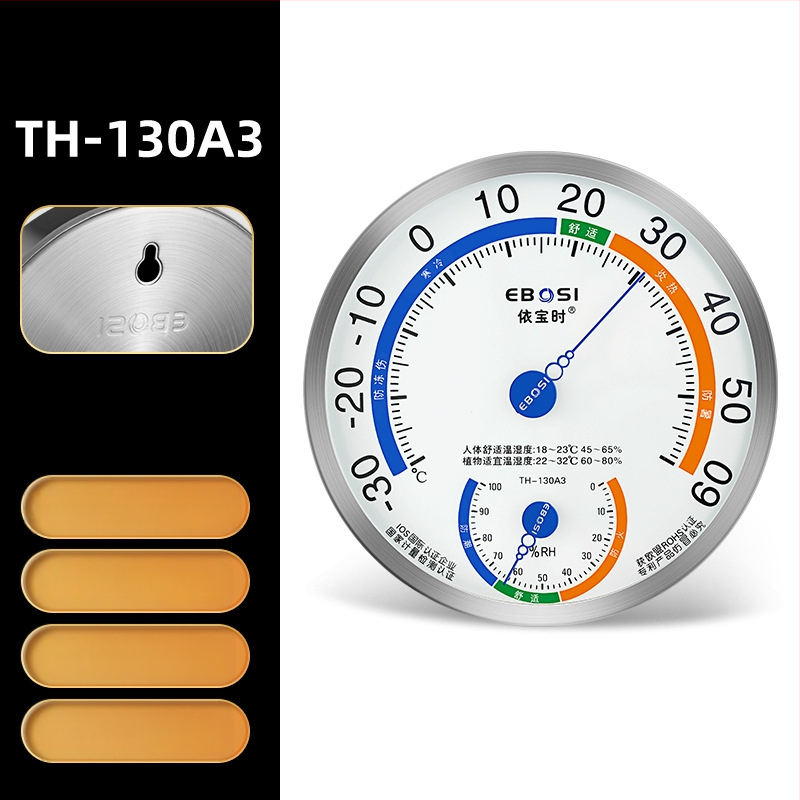 Măsurător de temperatură și umiditate pentru interior, cu precizie înaltă, marca Yiboshi; potrivit pentru locuințe, laborator, farmacie, seră și depozit